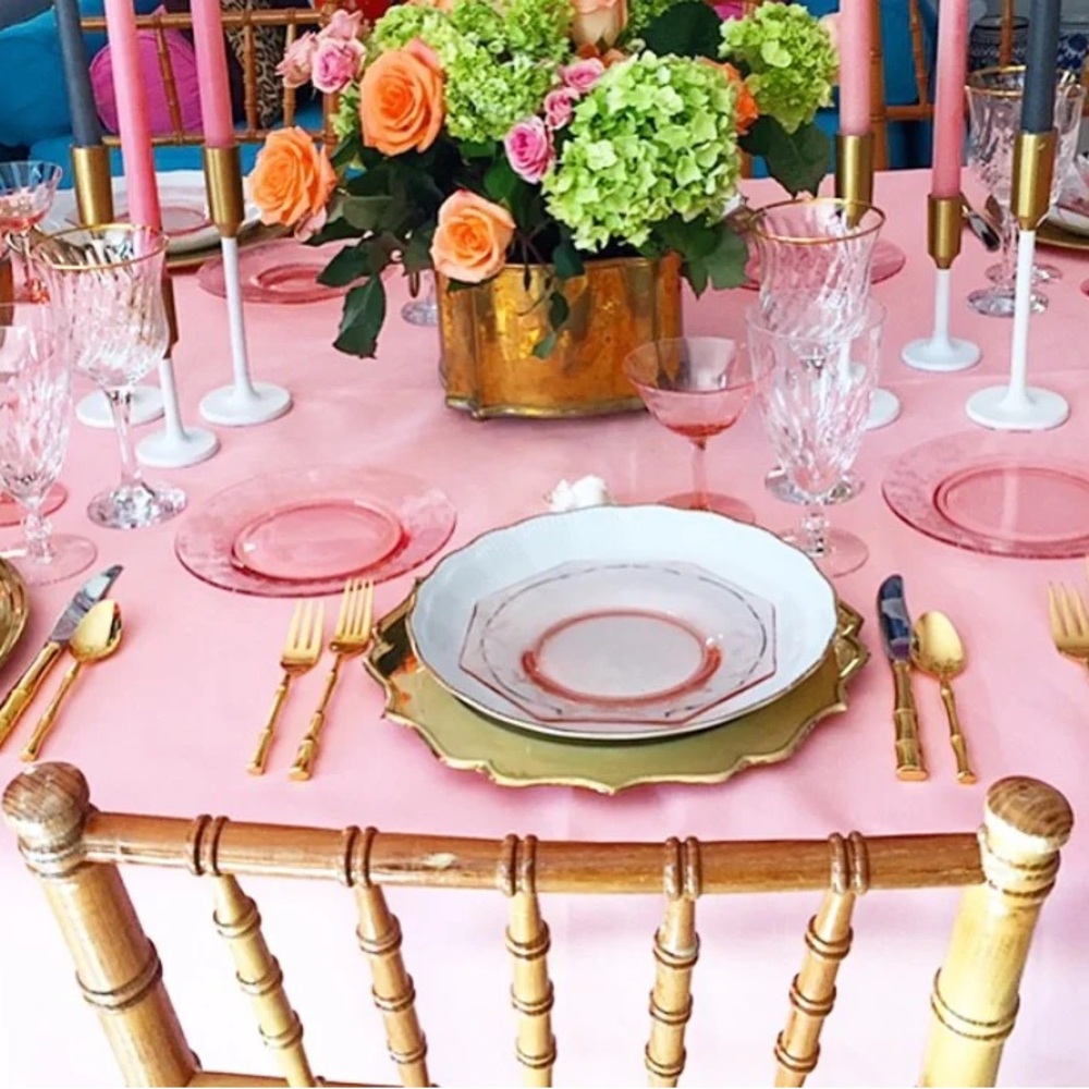 Pink Depression Glass Plates(Set of 4) - Picture 4 of 5